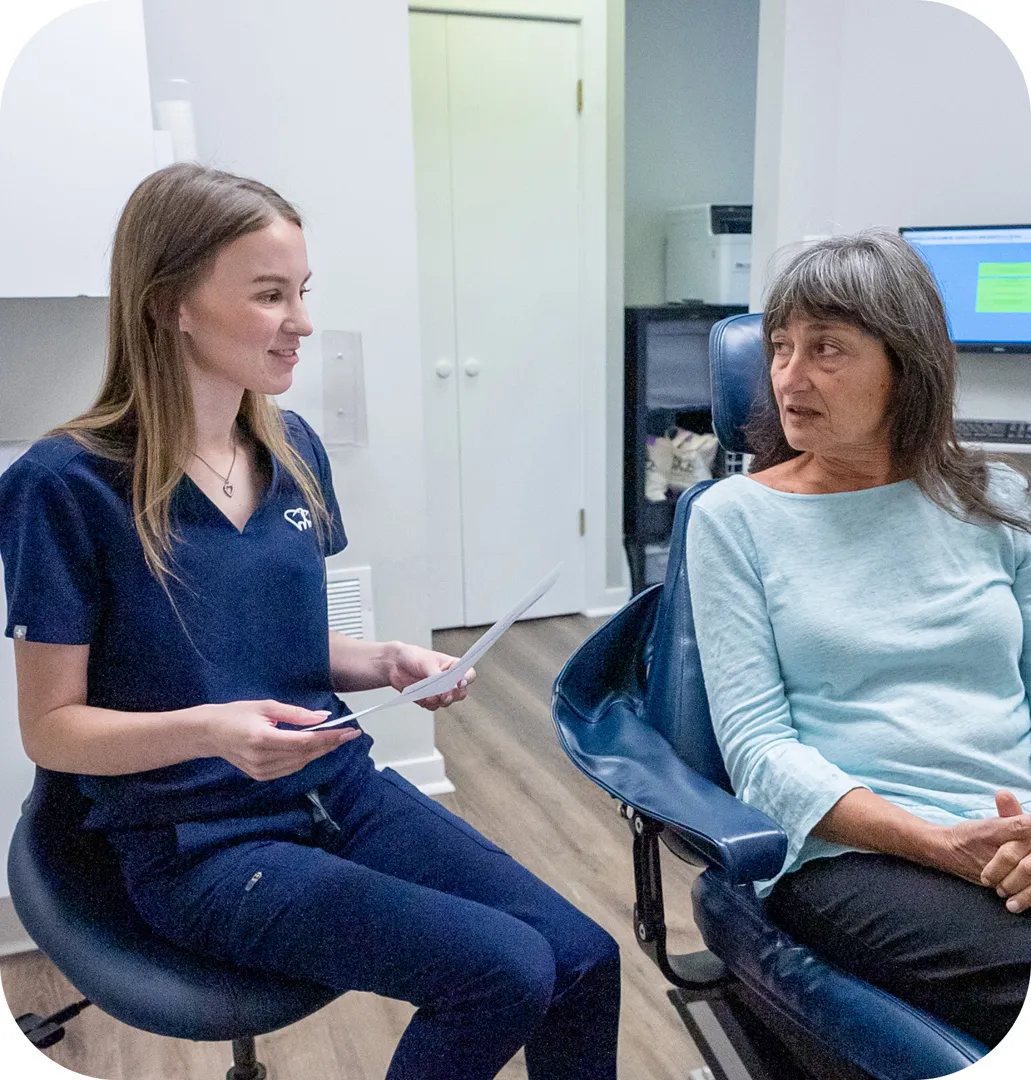 Dental Checkups & Exams in Ewing, NJ - dentist with the patient